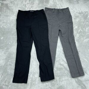 Hilary Radley Womens M Pants Black and Gray Rayon Blend d1370